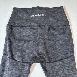Alphalete Womens  Revival Moto Legging Size Small Athletic Compression Gym Gray